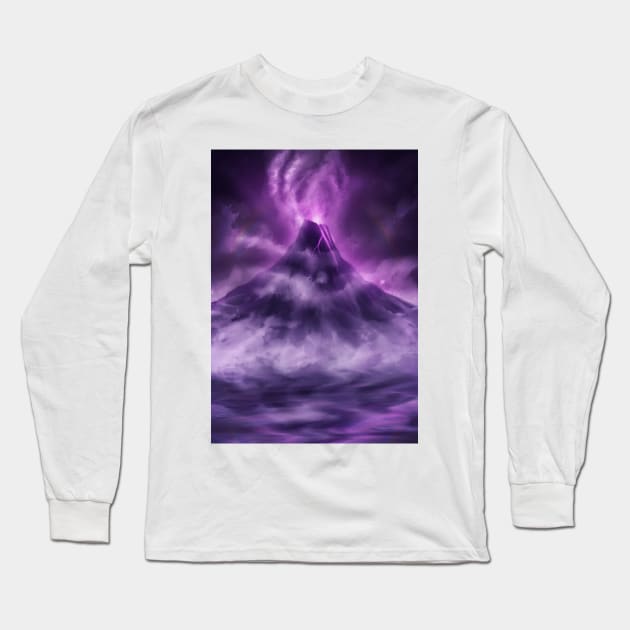 Magical Volcano Long Sleeve T-Shirt by Alyen